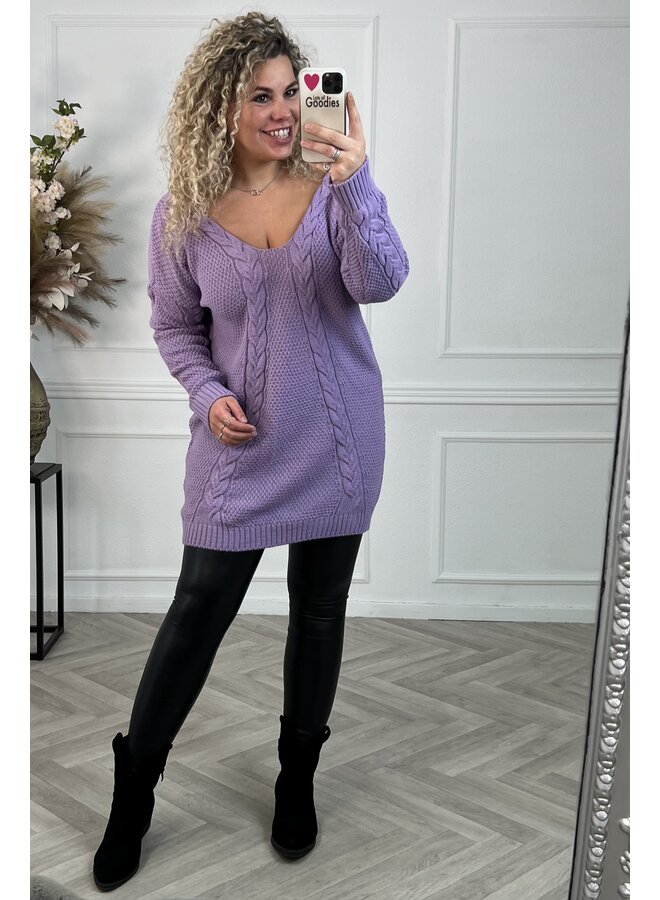 Musthave Cable Sweater - Lila