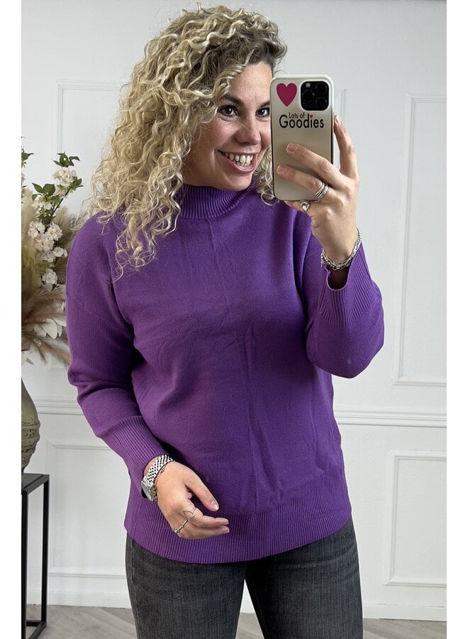 Musthave Turtle Neck Sweater - Purple