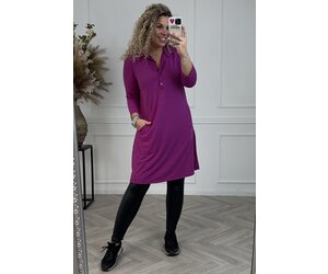 Curvy Pocket Tunic - Magenta - Lots of Goodies