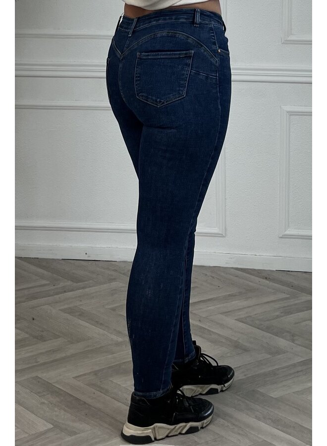 Valentina Perfect Push Up Jeans - Dark Blue