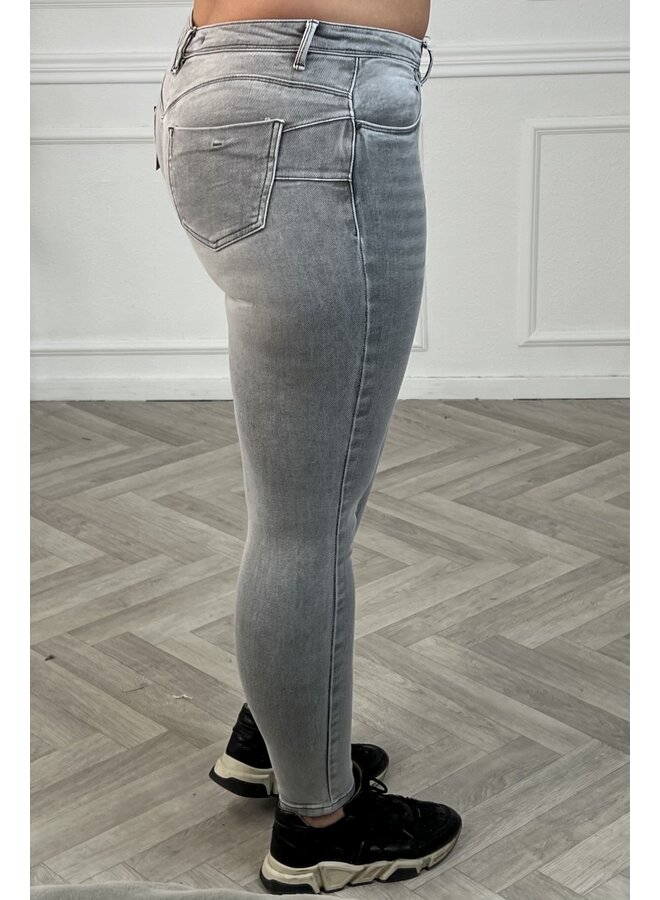 Skinny Denim Jeans - Light Grey