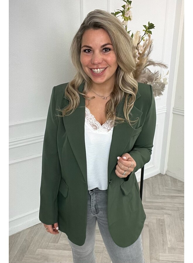 Curvy Sophie Blazer - Armygreen