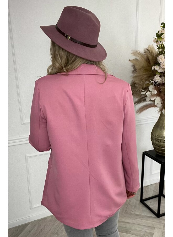 Curvy Sophie Blazer - Old Pink