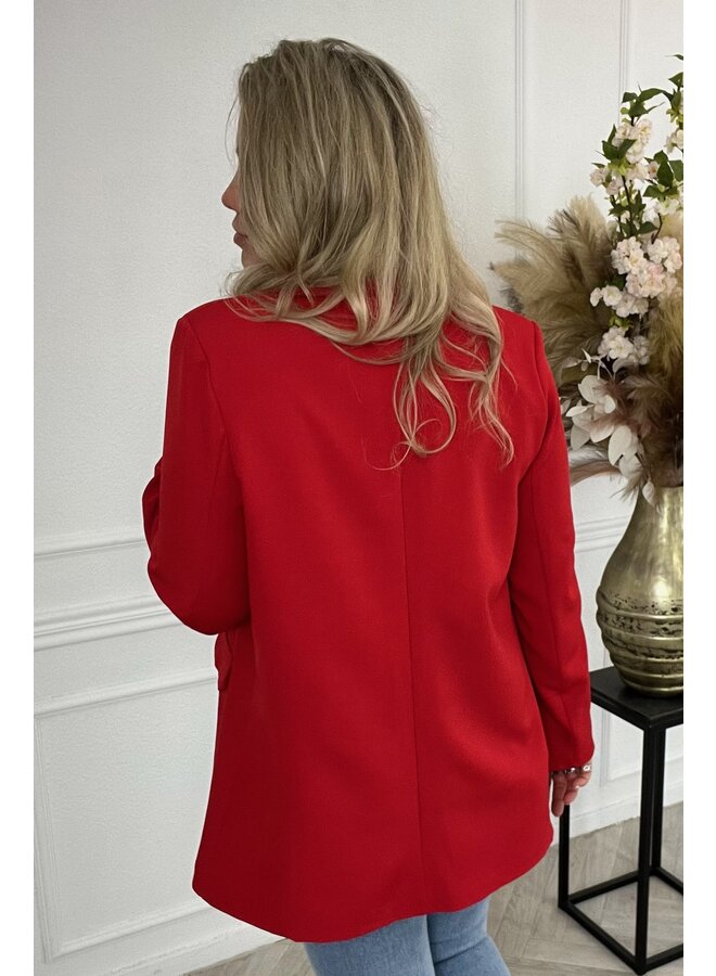 Curvy Sophie Blazer - Red