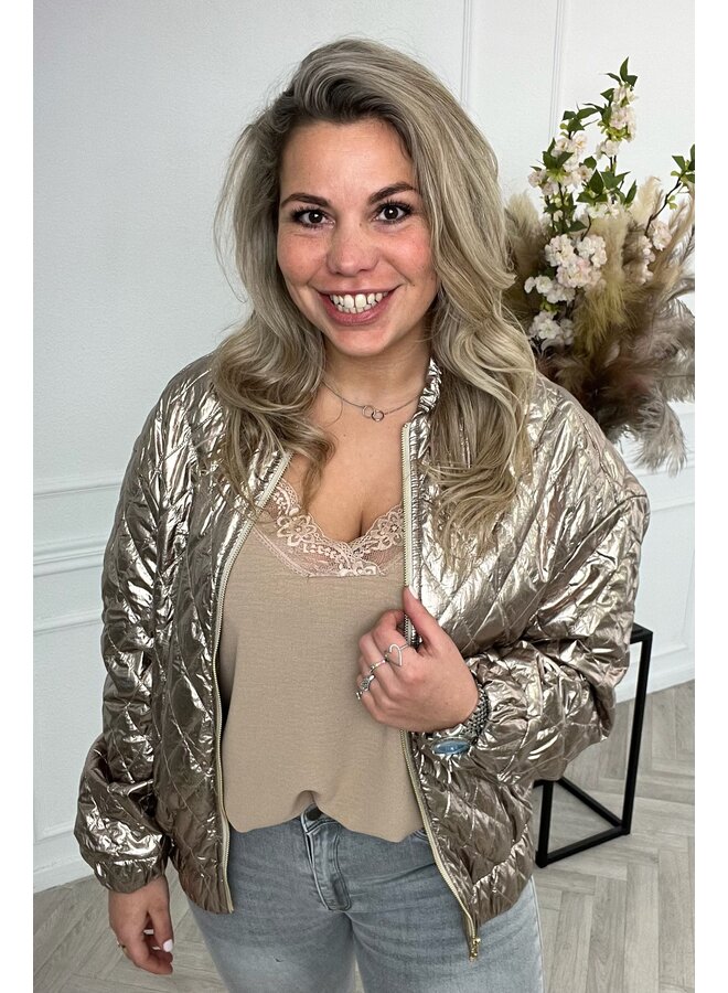 Perfect Shiny Jacket - Gold