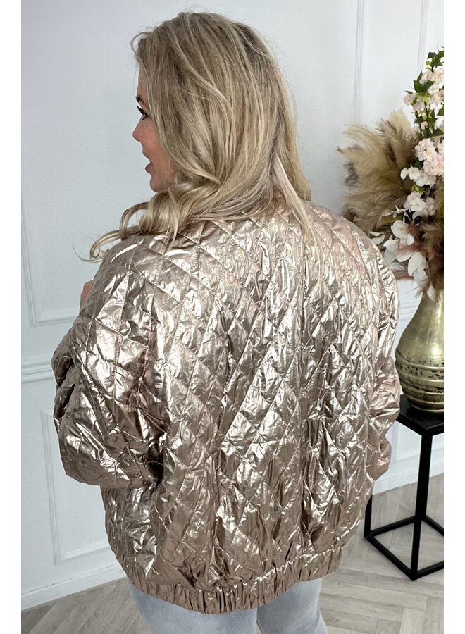 Perfect Shiny Jacket - Gold