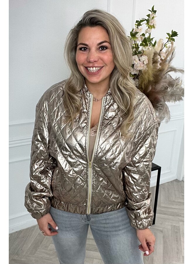 Perfect Shiny Jacket - Gold