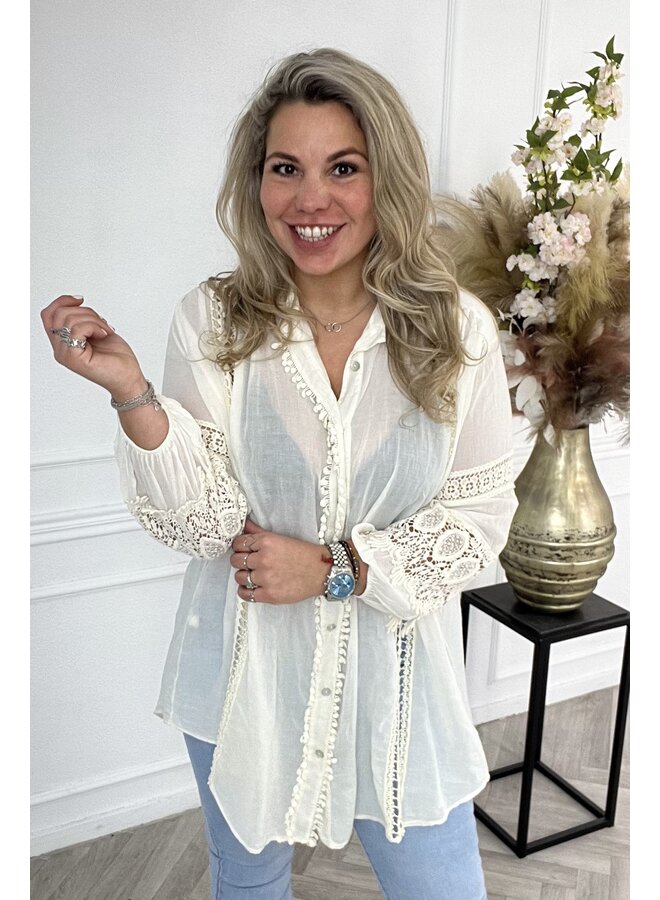 Bohemian Blouse Long - Vanilla