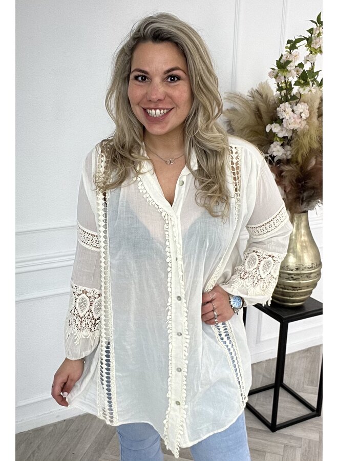 Bohemian Blouse Long - Vanilla