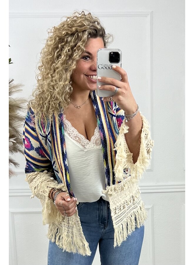 Bohemian Jacket - Atzaró Kobalt Blue