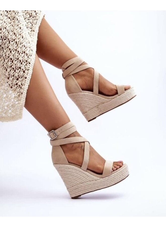 Summer Wedges - Beige