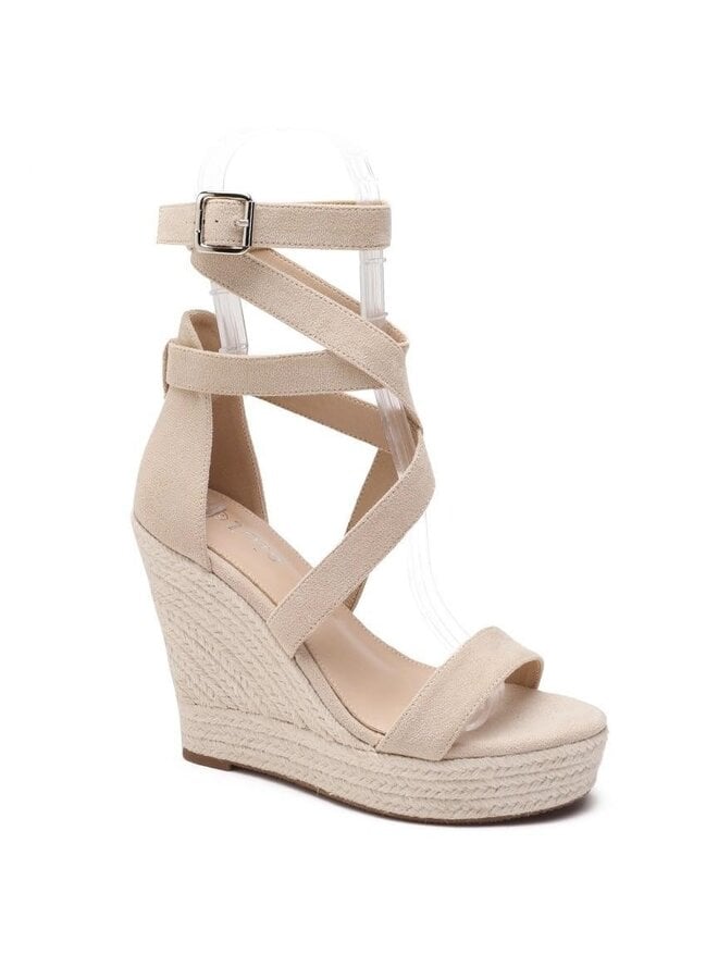 Summer Wedges - Beige