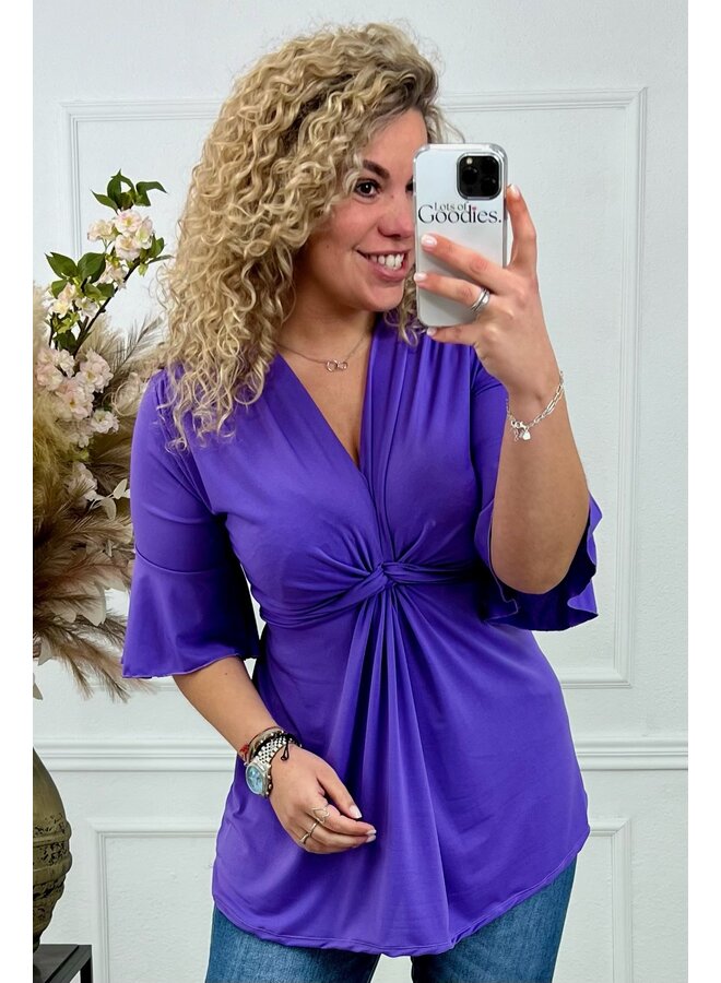 Curvy Knotted Top - Lavendel