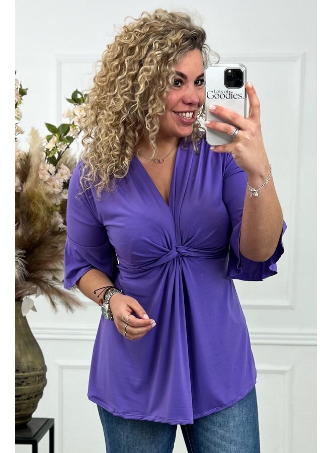 Curvy Knotted Top - Lavendel