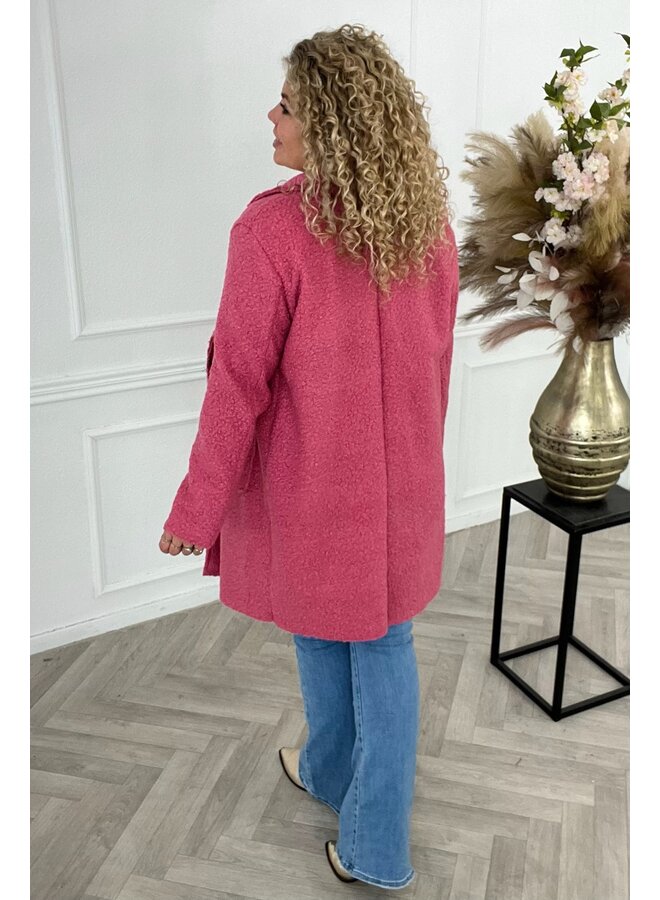 Spring Teddy Coat - Cotton Candy
