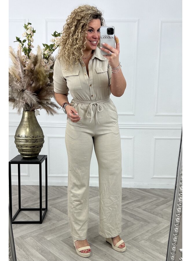 Perfect Jogging Jumpsuit - Beige