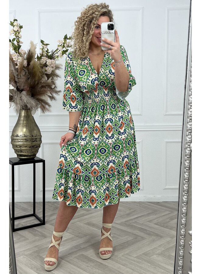 Curvy Perfect Taille Dress Barolo - Green