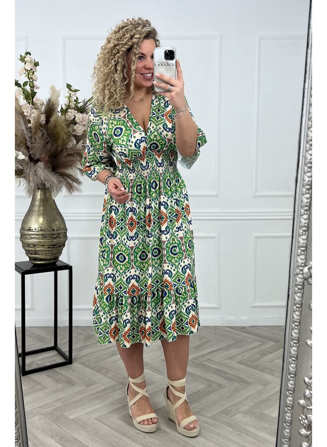 Curvy Perfect Taille Dress Barolo - Green