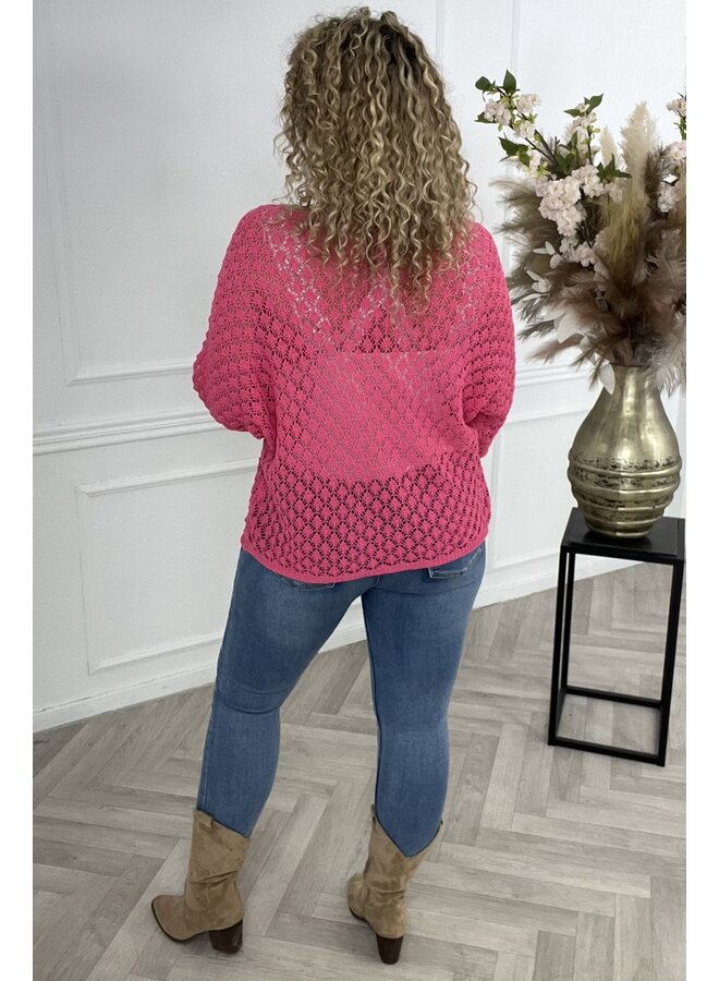 Knitted Top Merlot - Sugar Pink