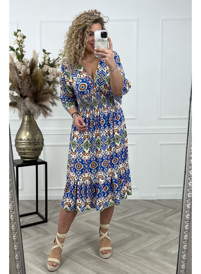 Curvy Perfect Taille Dress Barolo - Blue