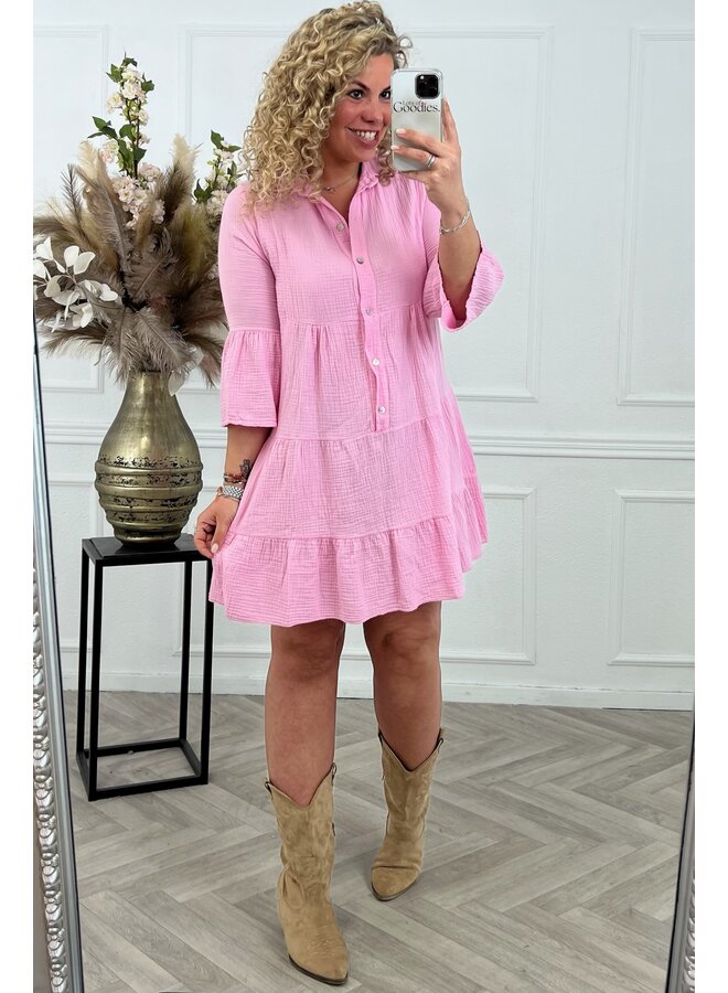 Cotton Milou Dress - Pink
