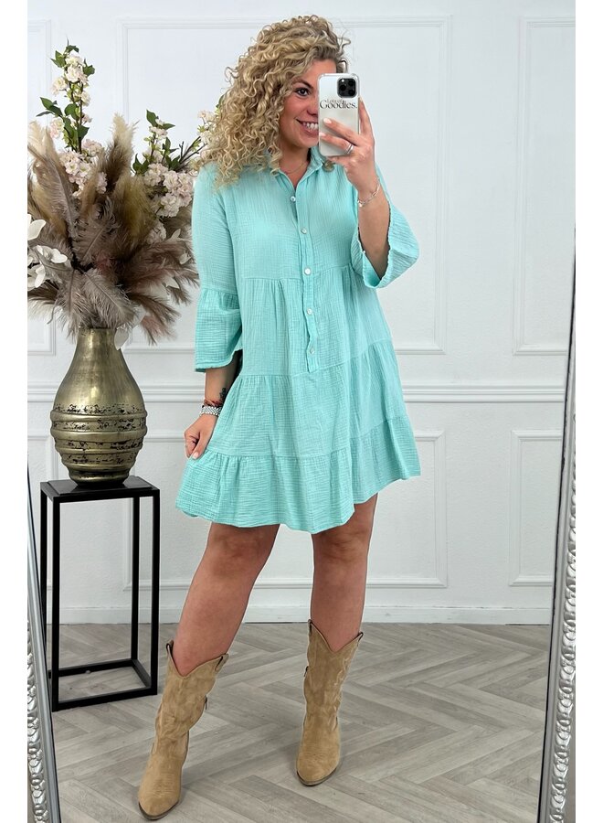 Cotton Milou Dress - Turquoise
