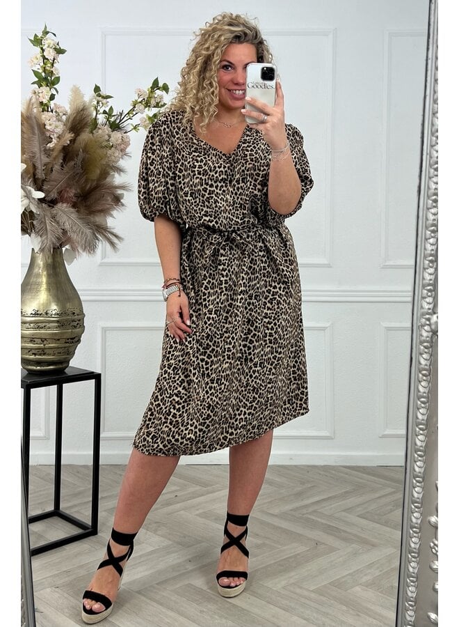 Long Animal Dress - Leopard