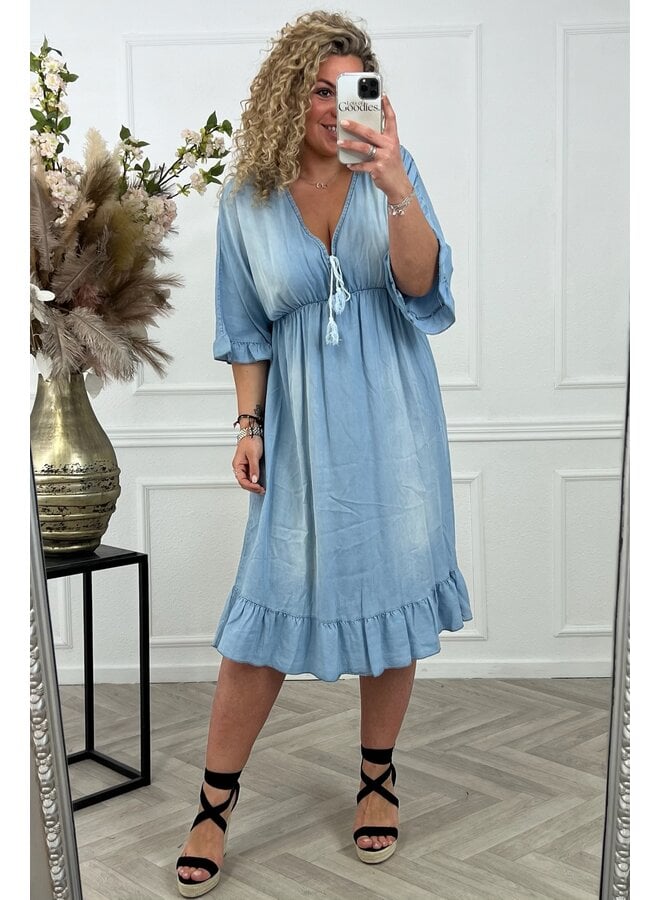 Jeans Dress - Light Blue