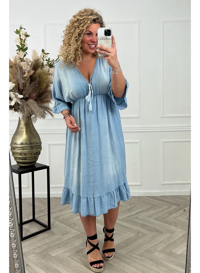 Jeans Dress - Light Blue