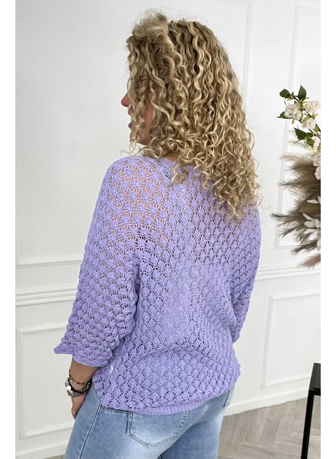 Knitted Top Merlot - Purple