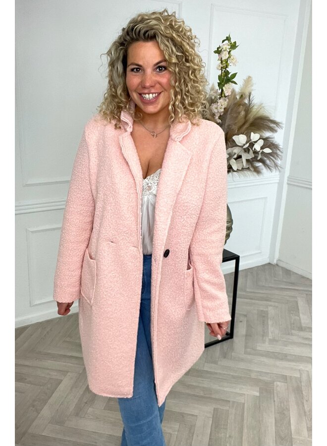 Spring Teddy Coat - Light Pink