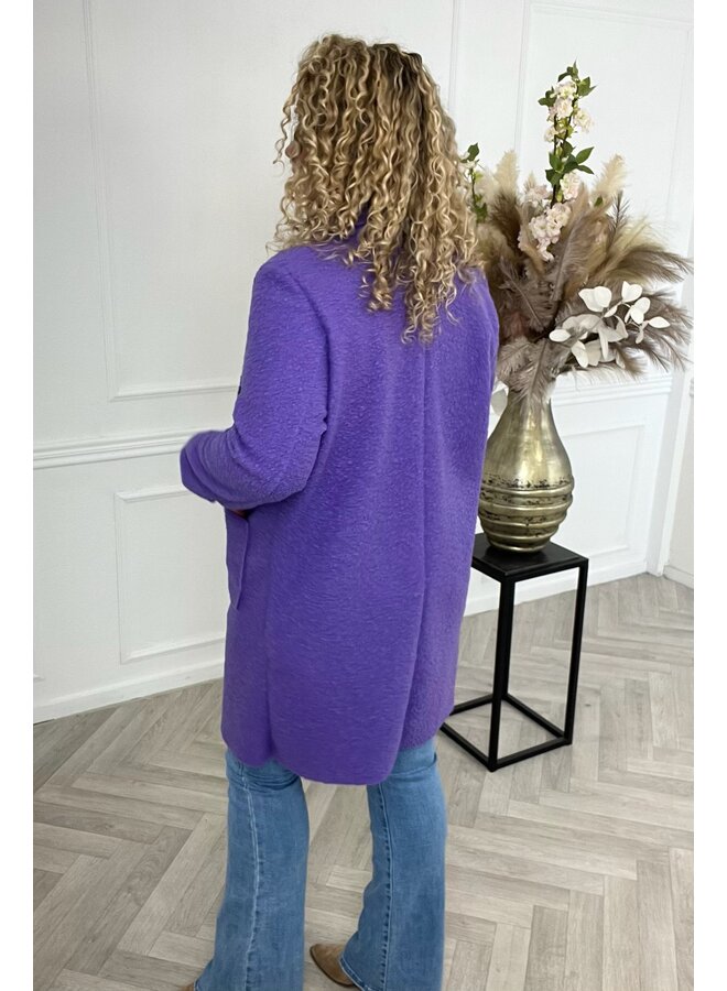 Spring Teddy Coat - Purple