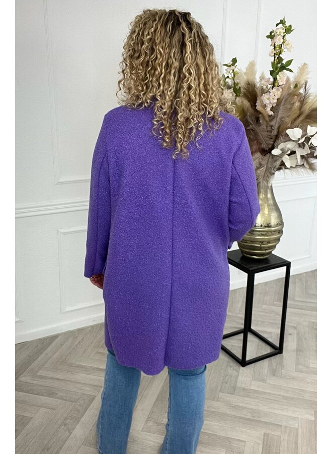 Spring Teddy Coat - Purple