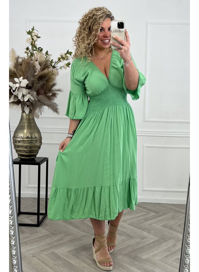 Curvy Summer Taille Dress - Sea Green