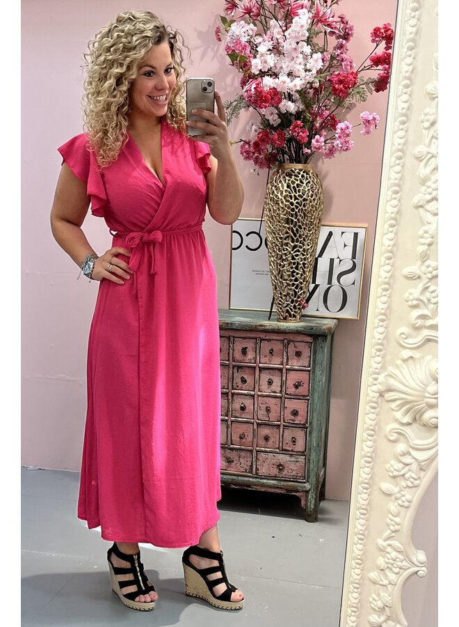 Maxi Curacao Dress - Fuchsia