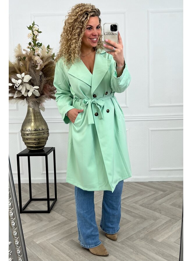 Curvy Trenchcoat - Mint