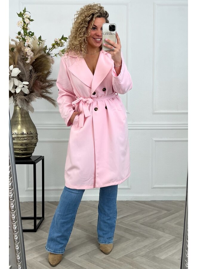 Curvy Trenchcoat - Lightpink