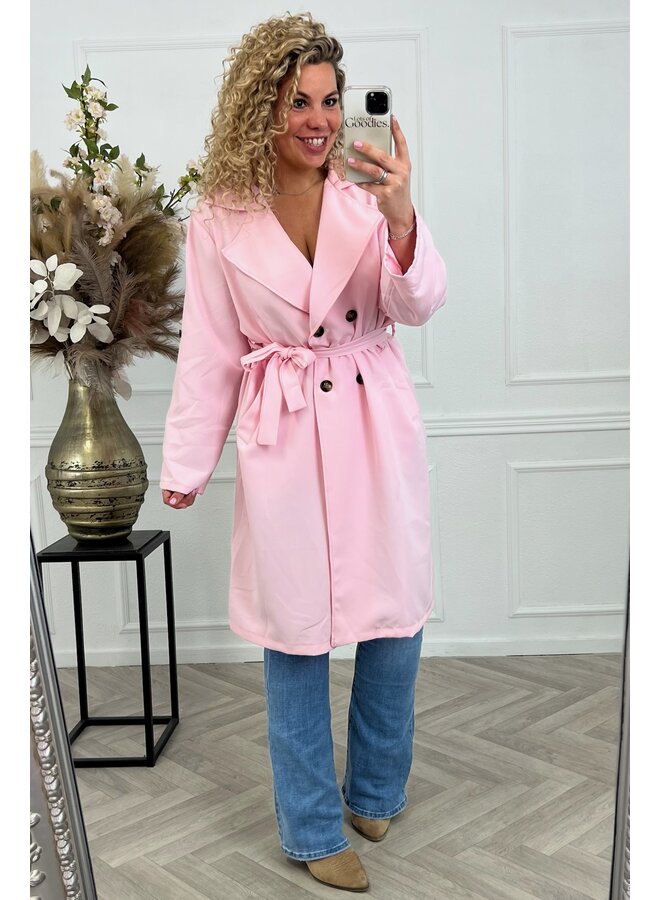 Curvy Trenchcoat - Lightpink