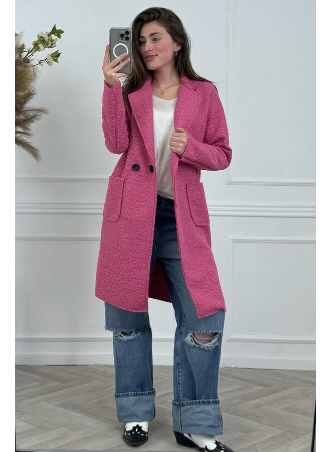 Spring Teddy Coat - Cotton Candy