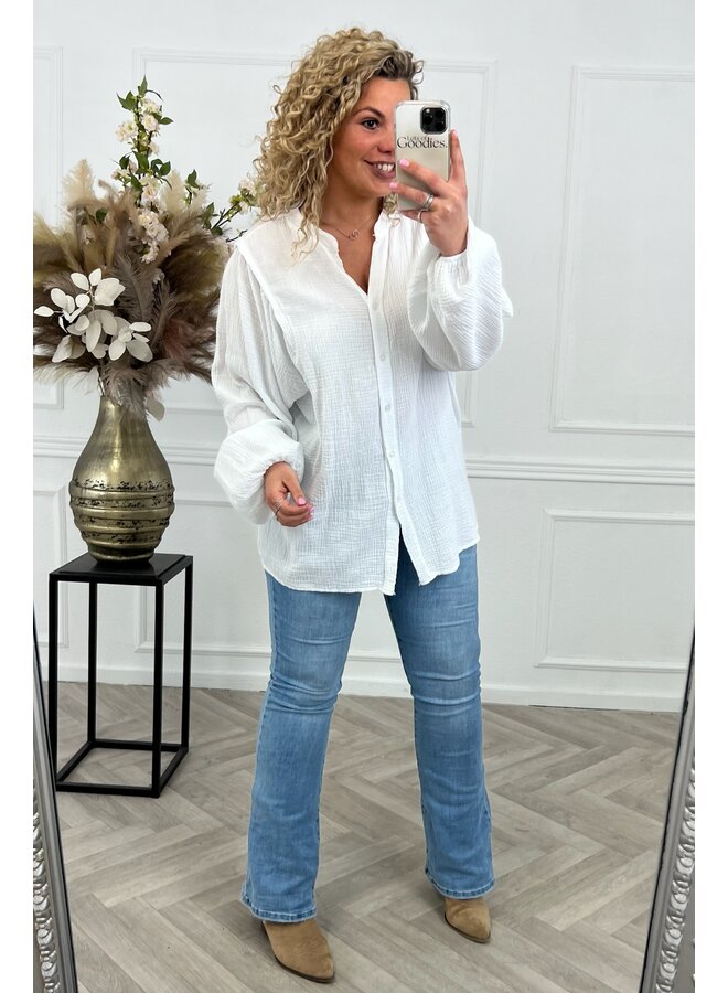 Julie Cotton Blouse - White