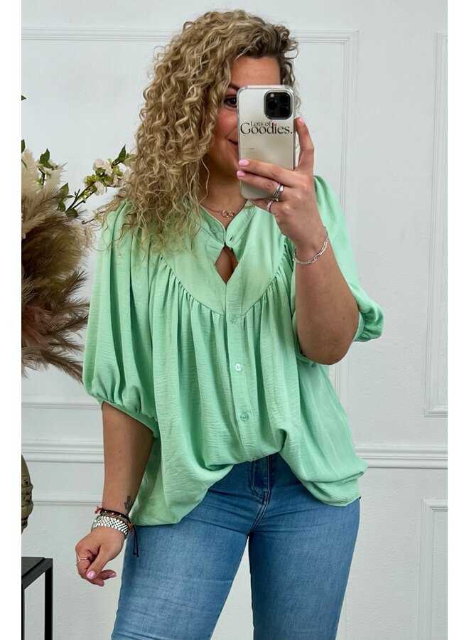 Scarlett Summer Blouse - Mint