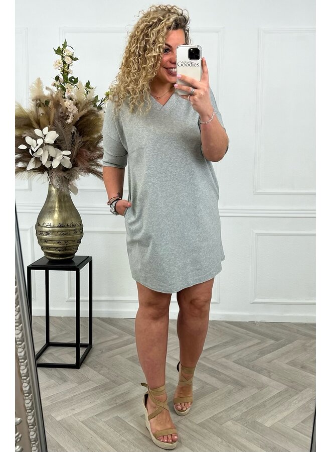 T-Shirt Dress - Grey