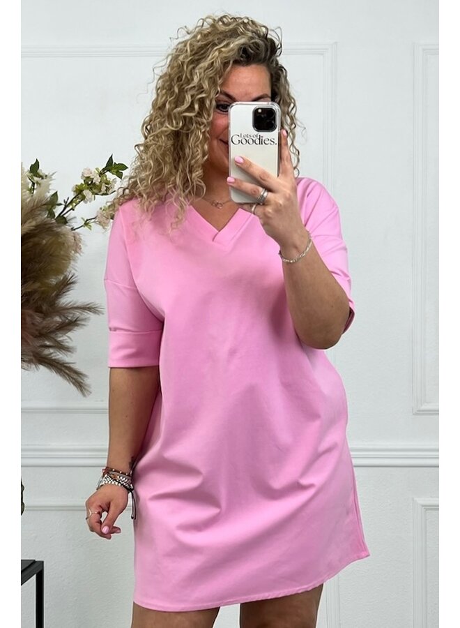 T-Shirt Dress - Pink