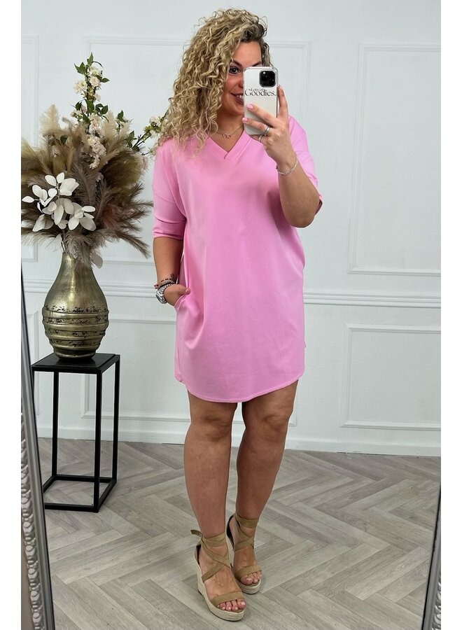 T-Shirt Dress - Pink