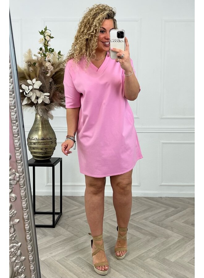 T-Shirt Dress - Pink