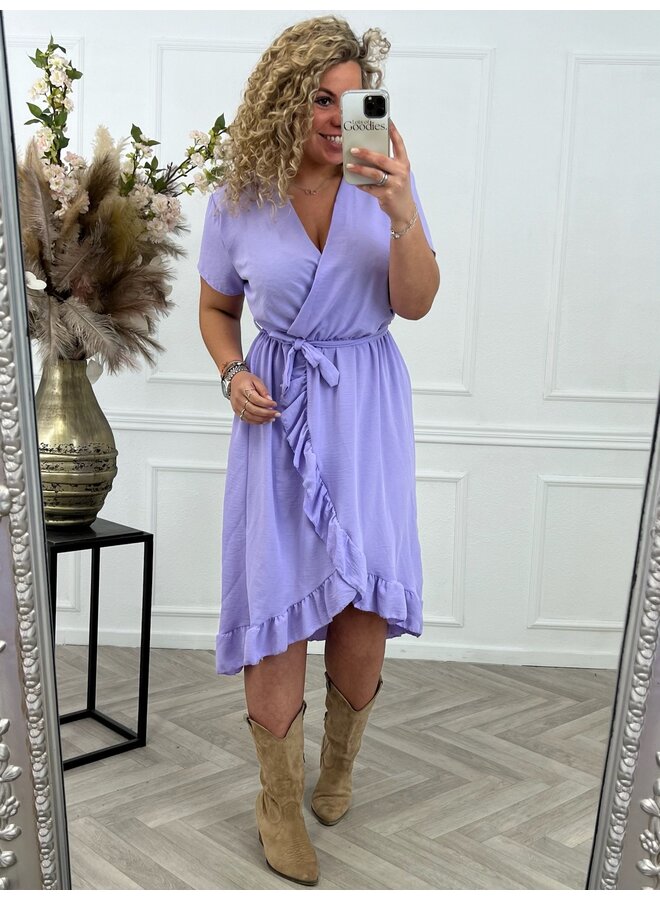 Curvy Musthave Spanish Dress - Lila