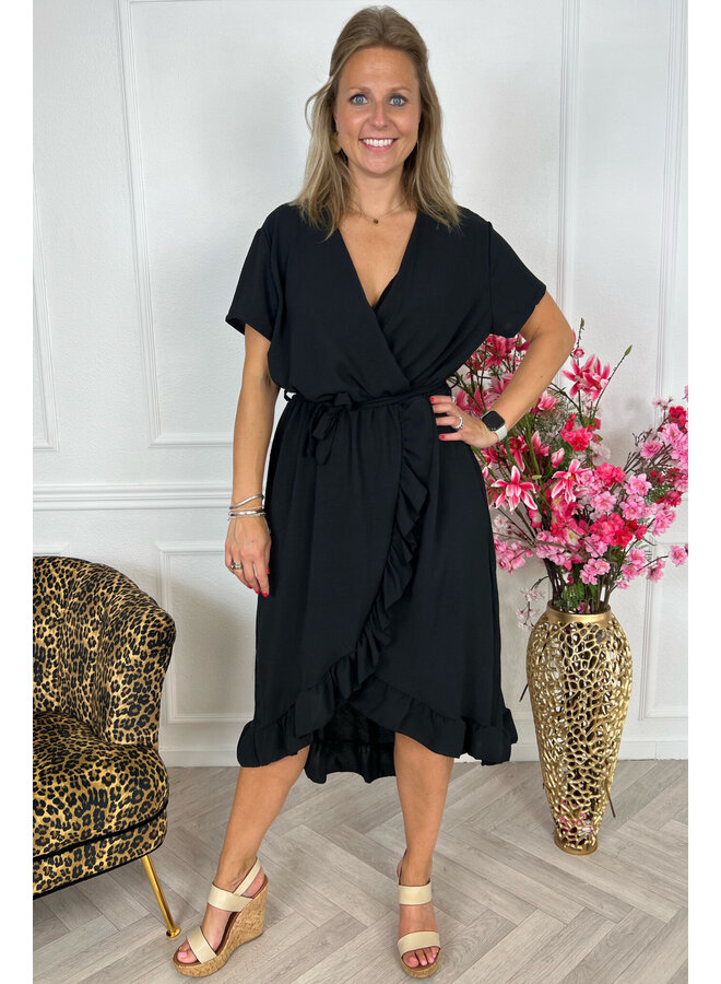 Curvy Musthave Spanish Dress - Black PRE-ORDER