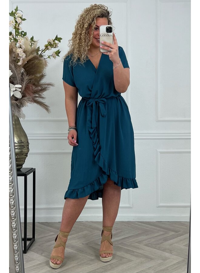 Curvy Musthave Spanish Dress - Deep Blue PRE-ORDER