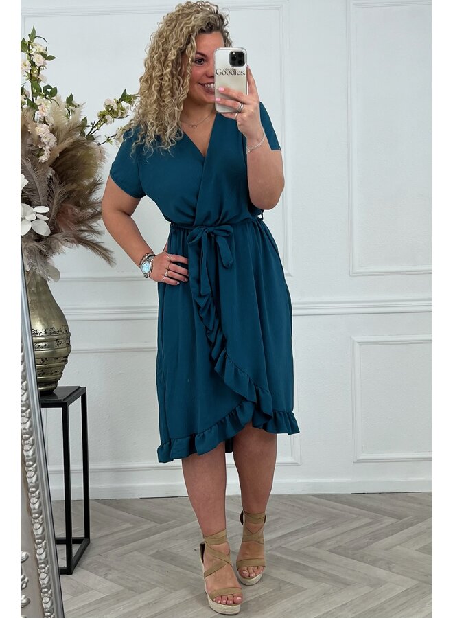 Curvy Musthave Spanish Dress - Deep Blue PRE-ORDER