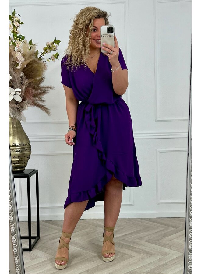 Curvy Musthave Spanish Dress - Purple PRE-ORDER